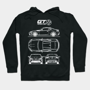 Toyota GT 86 Blueprint (GR86 BRZ FRS) Hoodie